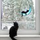 thumbnail image 5 of Gatos durmiendo en la luna vidriera colgando, gatos decorando regalos para los amantes de los gatos, 5 of 7