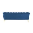 thumbnail image 5 of Chic Home Aisha Velvet Upholstered Vertical Channel Tufted Sofa, Navy, 5 of 7