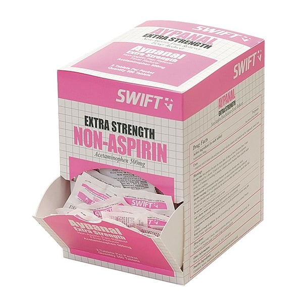 NonAspirin Pain Reliever, Extra, Pk 500