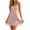 Pink, variant on ZyeKqe Womens Nightgown Lace Spaghetti Strap Sleeveless V Neck Lightweight Loungewear Sleep Shirts Mini Dress