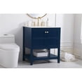 thumbnail image 2 of Elegant Kitchen and Bath 30 inch Single Bathroom Vanity in Blue, 2 of 8