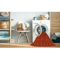 thumbnail image 2 of Ahgly Company Machine Washable Indoor Round Transitional Mahogany Brown Area Rugs, 6' Round, 2 of 7