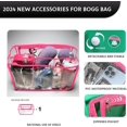thumbnail image 2 of Clear Beach Bag Organizer, Accessories for Bogg Bag Waterproof Insert Divider Pouch PVC Storage Bag, Suitable for BOGG BAG Organizing Your Bag and Divide Space, Transparent & Pink (X-Large), 2 of 6