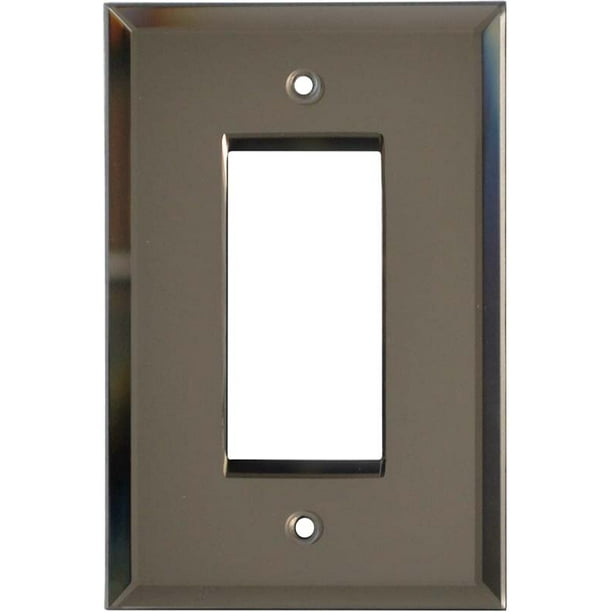 Glass Mirror Bronze Tint Gfci Rocker Switch Plate Covers Walmart Com Walmart Com