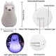 thumbnail image 5 of Lámpara de noche infantil de alpaca, de silicona suave, 9 colores, recargable, con control remoto, LED, ideal para regalo, oficina, dormitorio, sala de estar y exteriores., 5 of 5