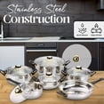 thumbnail image 2 of Bateria De Cocina De 12 Pz Acero Inox Alpine Bk-201., 2 of 6
