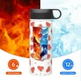 thumbnail image 6 of Sikiie Hand Drawn Strawberry Print 18OZ Insulated Straw Cup, Portable Leak-proof Sports Water Bottle, Stainless Steel Water Cup Suitable for Home and Outdoor, 6 of 8