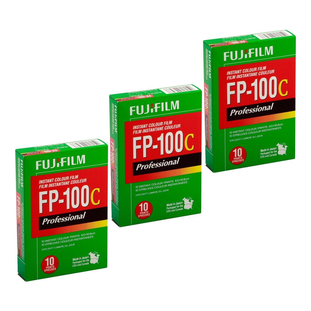 FujiFilm FP-100C Professional Instant Color Film 3-Pack (30 Prints