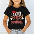 thumbnail image 5 of Coerni Garçons 100 Jours d'École T-Shirt à Imprimé Graphique de Baseball Été Décontracté Col Rond Manches Courtes T-Shirts T-Shirts de Célébration Scolaire pour Enfants, 5 of 5
