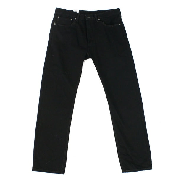 Levi's NEW Black Mens Size 35x32 Regular Straight Leg Denim 505 Jeans -  