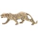 thumbnail image 1 of Estatua de leopardo de latón vintage Figura de leopardo de latón Estatua de animal realista Pisapapeles, 1 of 6