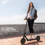 Electric Scooters for Adults, 550W Motor up to 19MPH & 19Miles, Foldable E-Scooter w/Side Light & App