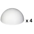 10 Inch Half Round Foam Styrofoam Polystyrene Ball 4 Piece Set for ...