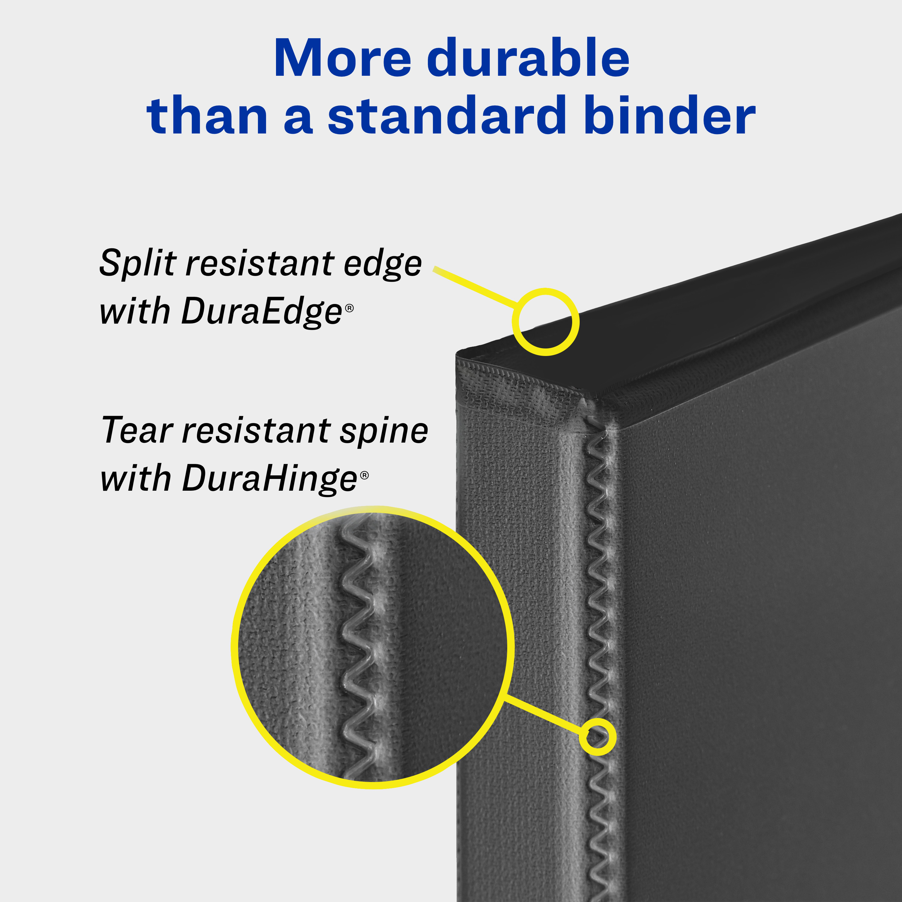 Avery Heavy-Duty View 3-Inch 3-Ring Binder, Black photo 4