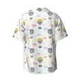 thumbnail image 2 of Fotbe Hot Air Balloon print Short Sleeve Button Down Shirts for Men Casual Summer Beach Wrinkle Free Shirt-3X-Large, 2 of 7