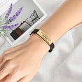 thumbnail image 2 of YRYG YRYG Men's Bracelet Silicone Sport Wristband Confirmation Gift for Dad 8.26 inch -Heart Line#02, 2 of 6
