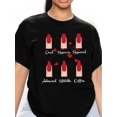 thumbnail image 1 of Nail Shape Reference Guide Printed Round Neck T-Shirt + Spring And Summer Casual Short-Sleeve T-Shirt + Women'S Clothing, 1 of 7