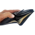 thumbnail image 6 of TexanBull Men's Cowhide Leather Large European Trifold Wallet Hipster, 6 of 7