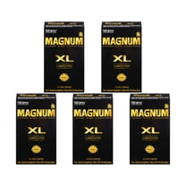 Trojan Magnum XL Lubricated Condoms 12 ct, 5 Pack