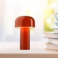 thumbnail image 4 of DOLITY 2x Nordic Mushroom Lamp Rechargeable For Bedroom Dining Table Red White, 4 of 6