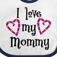thumbnail image 4 of Inktastic I Love My Mommy- Hearts Boys or Girls Baby Bib, 4 of 4