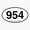 1pcs, variant on Broward Area Code Local Style Sticker