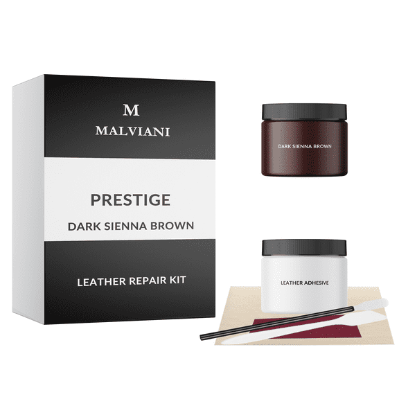 Leather Repair Kit Dark Sienna Brown - Couch Car Seat Furniture Sofa Restorer