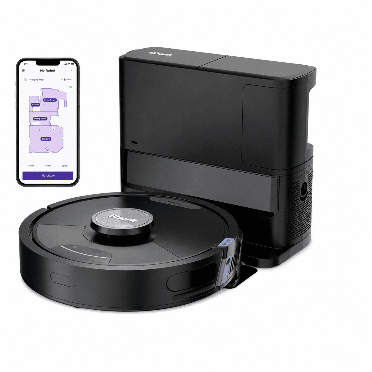 Shark Matrix Plus Robot Vacuum and Mop with Self-Empty Hepa Base, Sonic Mopping