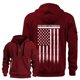 thumbnail image 1 of MHFRRA Sudadera con Capucha de Manga Larga con Estampado de Tendencia y Media Cremallera y Bolsillo para Hombre Vino, 1 of 2