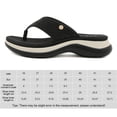 thumbnail image 2 of Sandalias Sandalias Mujeres Rhinestone Beach Zapatos Anti-Slip Summer Arch (39) Negro, 2 of 9