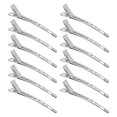 thumbnail image 4 of Clip De Seccionamiento De Cabello, 12 Piezas Seguros Firmes Resistentes Compactos Compactos De Pato Portátil Herramienta De Peatoria Acero Inoxidable Profesional Para Maquillaje, 4 of 7