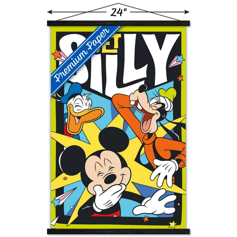 Disney Mickey Mouse Funhouse - Get Silly Wall Poster with Wooden