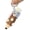 Brown, variant on Cute Click Fidget Toy Pencil Keychain & Practical Writing Pen (Blue)