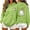 Mint Green, variant on Aboser Womens Spooky Pullover Hoodies Halloween Party Shirts Cute Long Sleeve Tops Lightweight Cozy Hooded Sweatshirts with Pockets