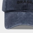 thumbnail image 5 of Lispipm Mens Vintage Washed Cotton Baseball Cap Adjustable Size Dad Hat Unisex Spring Sumer Outdoor Sports Sun Caps Blue, 5 of 6