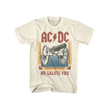 Acdc Heavy Metal Rock Band We Salute You Natural Adult T Shirt Tee Walmart Canada