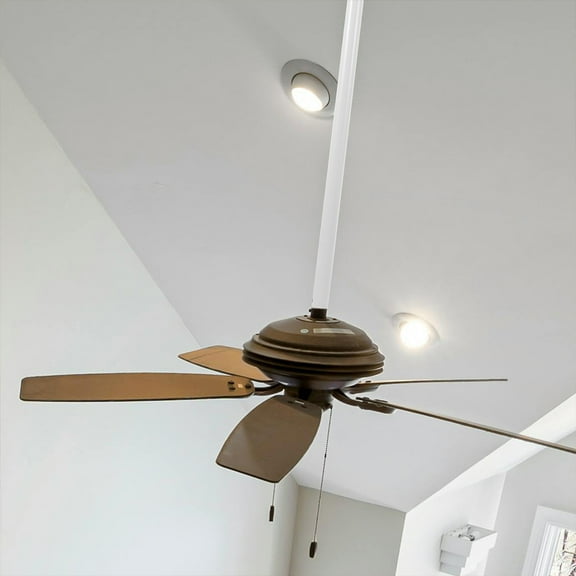 MLINS 3 Pcs Ceiling Fan Extension Rod 50.00X2.00X2.00CM White