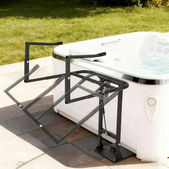 EDTara Spa Cover Lifter, Hydraulic Hot Tub Lid Lifter, Aluminum Alloy with Adjustable Height and Width, Low-Profile Portable Design