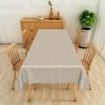 thumbnail image 4 of Nanqianyi Brown Checkered Rectangular Tablecloth for 60 x 102 inch, Waterproof Wipeable Table Cover for Kitchen Table, Indoor and Outdoor, 4 of 6