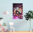 thumbnail image 4 of Demon Slayer Cuadro decorativo colgante - Arte de pared - Póster enmarcado - Decoración de pared - Regalos para familia, amigos y aficionados 20*30 cm, 4 of 6