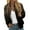 Black, variant on Luwomo Jackets for Womens Zip Up Jacket Floral Print Long Sleeve Stand Collar Zipper Loose Fit Outwear Tops Black,L