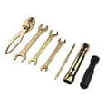 thumbnail image 3 of Kit de herramientas de reparación de motocicletas: destornillador, bujía, alicates, llave , universal, portátil, de metal., 3 of 8