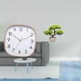 thumbnail image 2 of Elodie Vintage Digital Wall Clock Bonsai Tree Design Large Low Noise Art Practical for Dining Room Home Farmhouse Gym Decoration Artificial Plants Greenery Bonsai Collection Faux Plant in Pot, 2 of 8