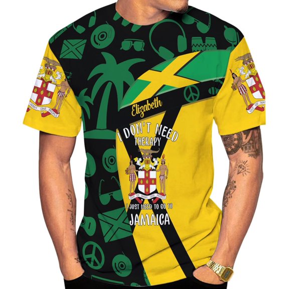 Personalized Jamaica Shirt Custom Jamaica Flag Lion Hoodie for Men and Women, Jamaican Pride Hoodie, Jamaicana Hoodie (T-shirt, S)