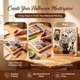 thumbnail image 5 of Halloween Ghost Clear Crystal Painting Kit, 7.87 x 7.87 In Plastic 3D Crystal Art Craft for Beginner Fall Home Wall Decor and Party Gifts，A#, 5 of 7