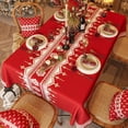 thumbnail image 2 of Mantel impermeable para mesa de centro, decoración Rectangular de lujo, color rojo, Año Nuevo, navidad, 2 of 5