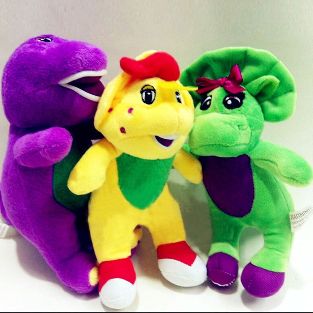 Barney and Friends Soft Plush Toy with Music Player Dinosaur Toy for Boys and Girls Violet 30CM 180 g