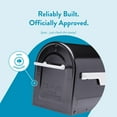 thumbnail image 3 of Boulder Large Black Post-Mount Mailbox, Heavy-Duty Metal Curbside Mail Box for Residential or Commercial Use, Weather-Resistant and Durable Design, 3 of 5
