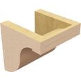 thumbnail image 5 of 6"W x 6"D x 6"H Wide Del Monte Rough Cedar Woodgrain TimberThane Corbel, Primed Tan, 5 of 6