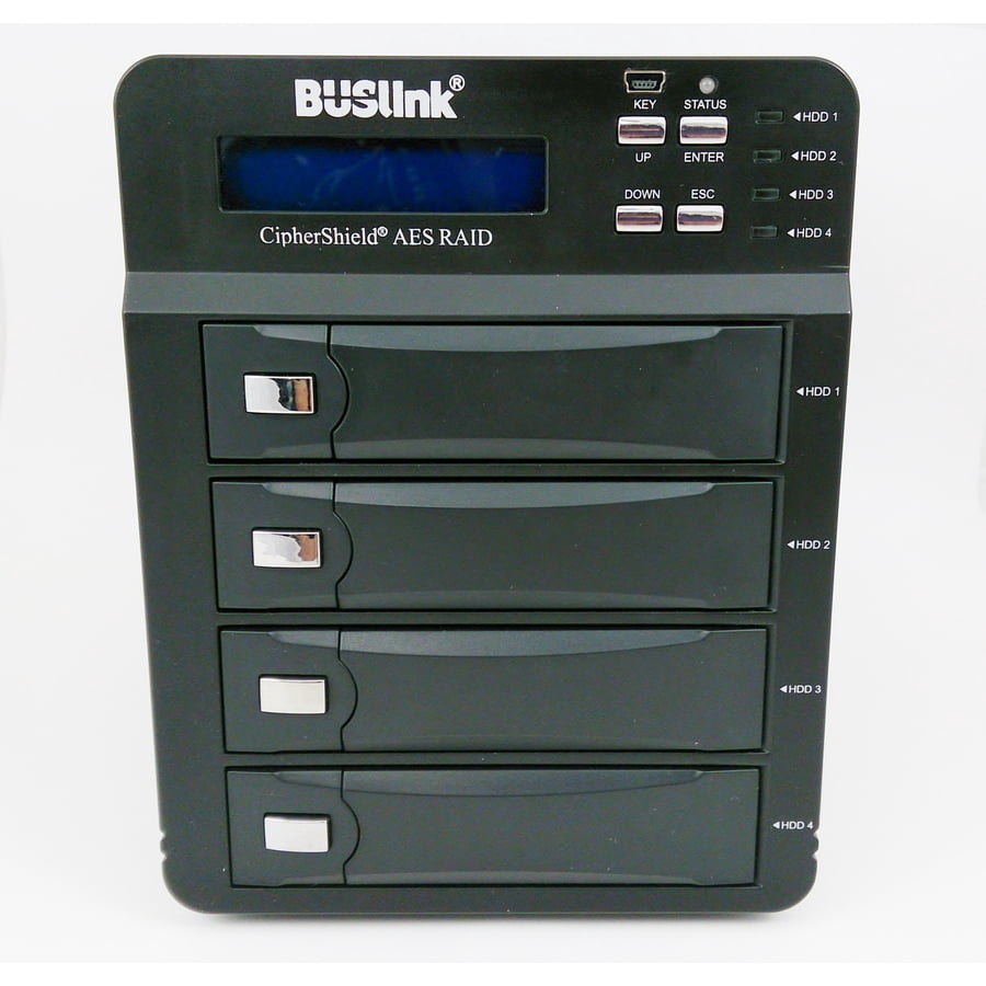 CSE-96TB4-SU3 96TB 4-Bay RAID USB 3.2 Gen 1 (3.0)/eSATA 256-bit FIPS 140-2 HIPAA Encrypted External Secure Hard Drive
